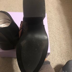 aaden block heel booties